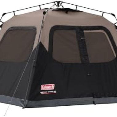Coleman Instant Tent with 1-Minute Setup, 4/6/8/10 Person Tent with Pre-Attached Poles, Air Vent, & Carry Bag