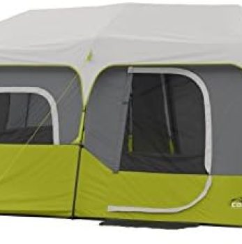 Core 9 Person Instant Cabin Tent – 14′ x 9′, Green (40008)